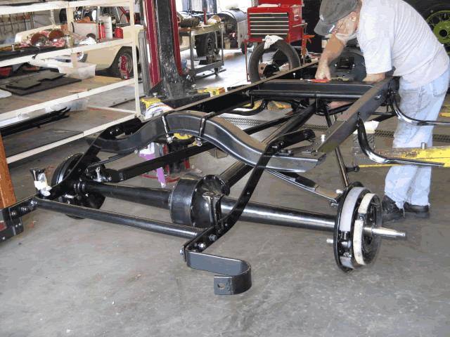 Assembling the driveline.